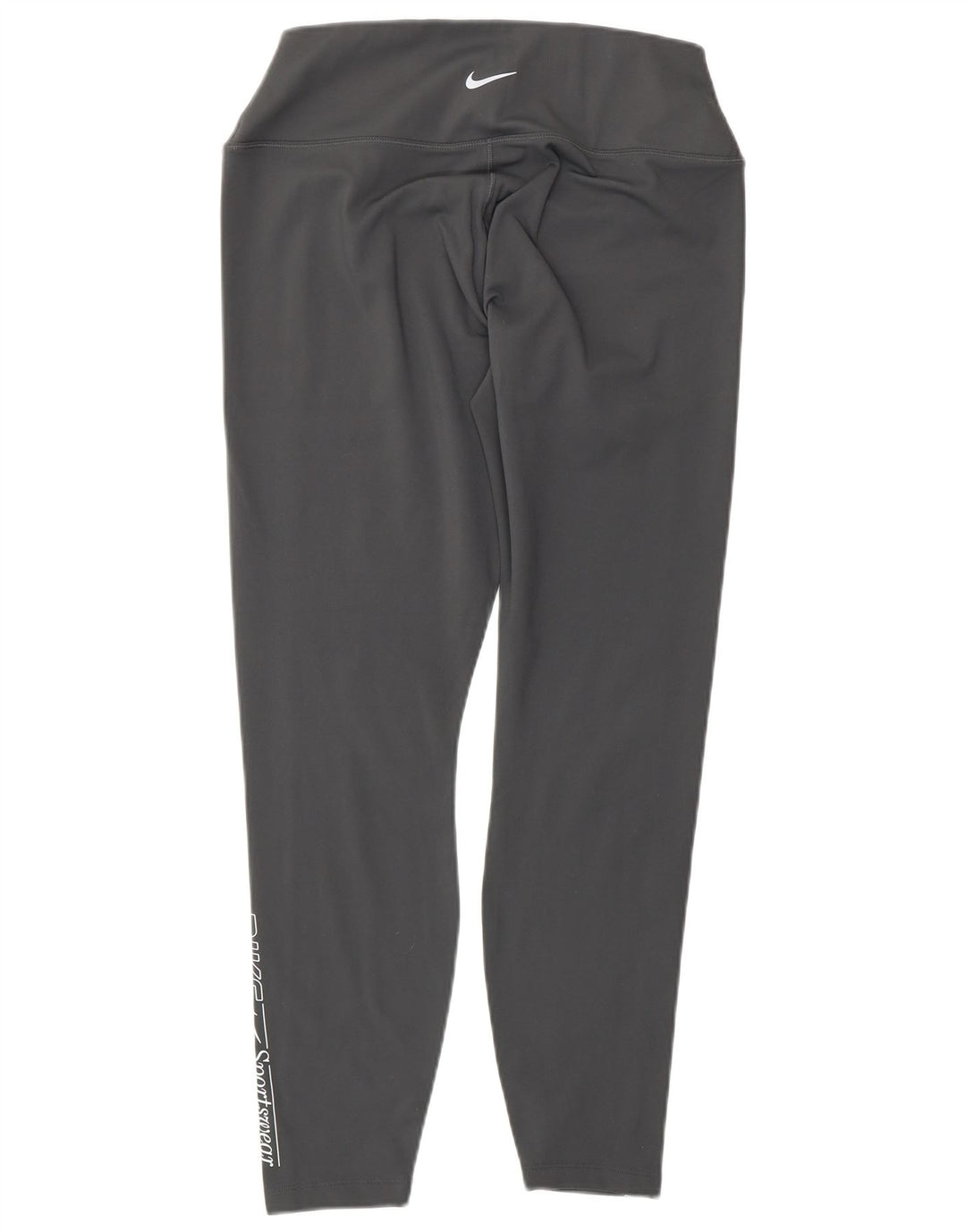 NIKE Grafiske Leggings til kvinder UK 16 Stor grå polyester