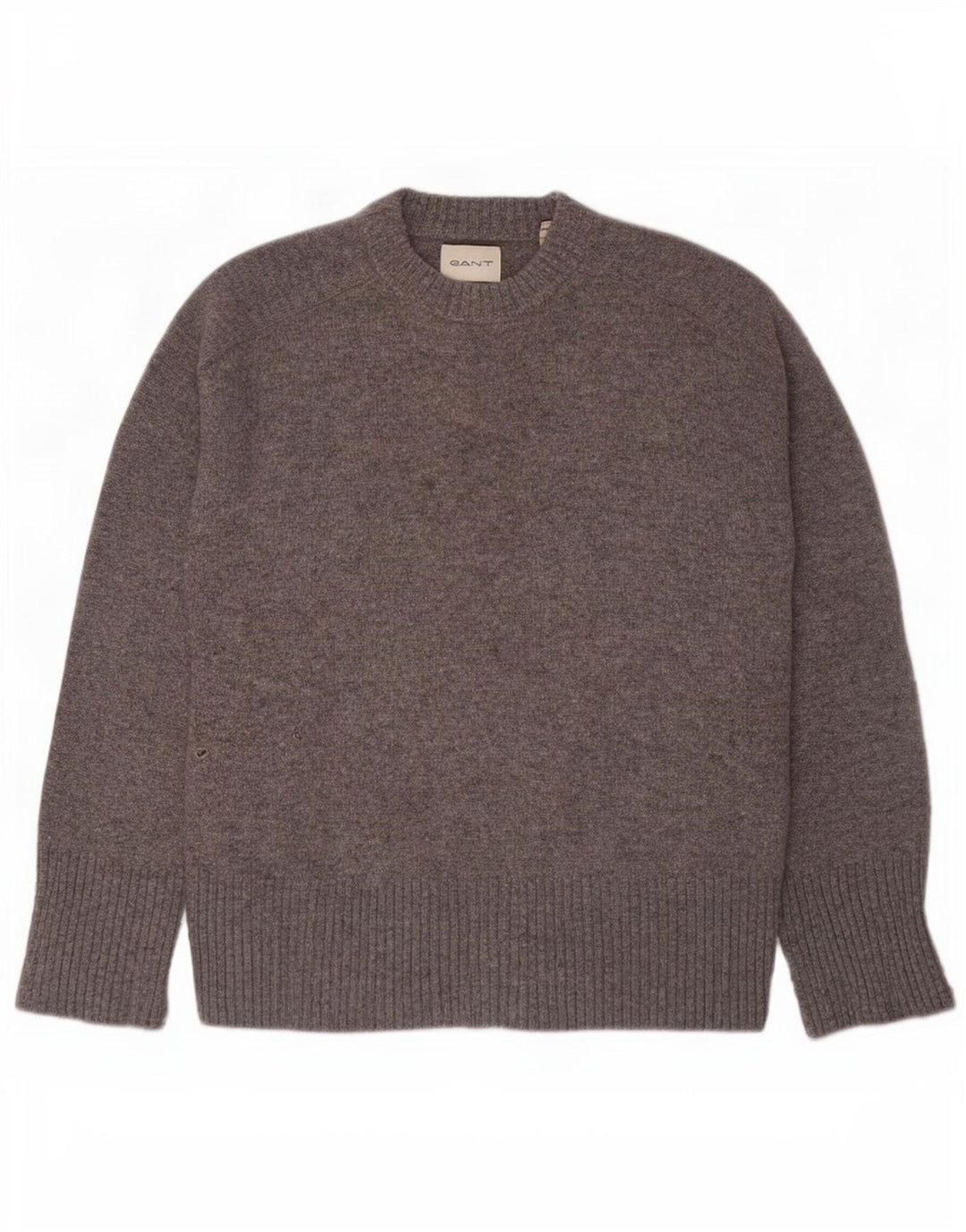Gant Herre sweater med rund hals, lille grå