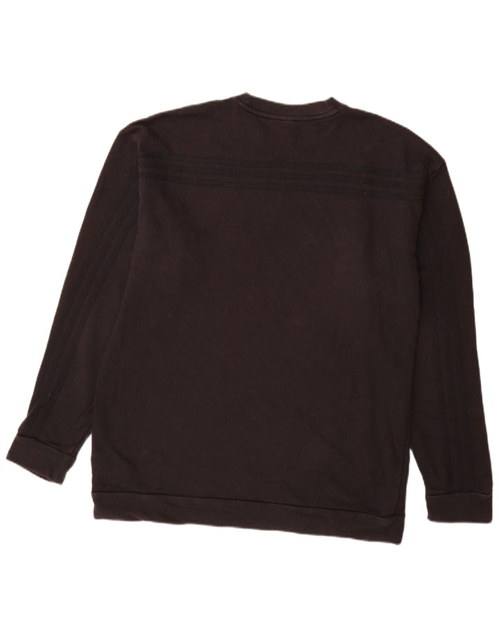 ADIDAS Sweatshirt til mænd, stor sort bomuld