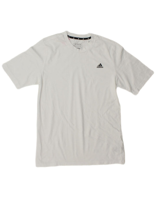 Adidas drenge T-shirt top 15-16 år hvid bomuld