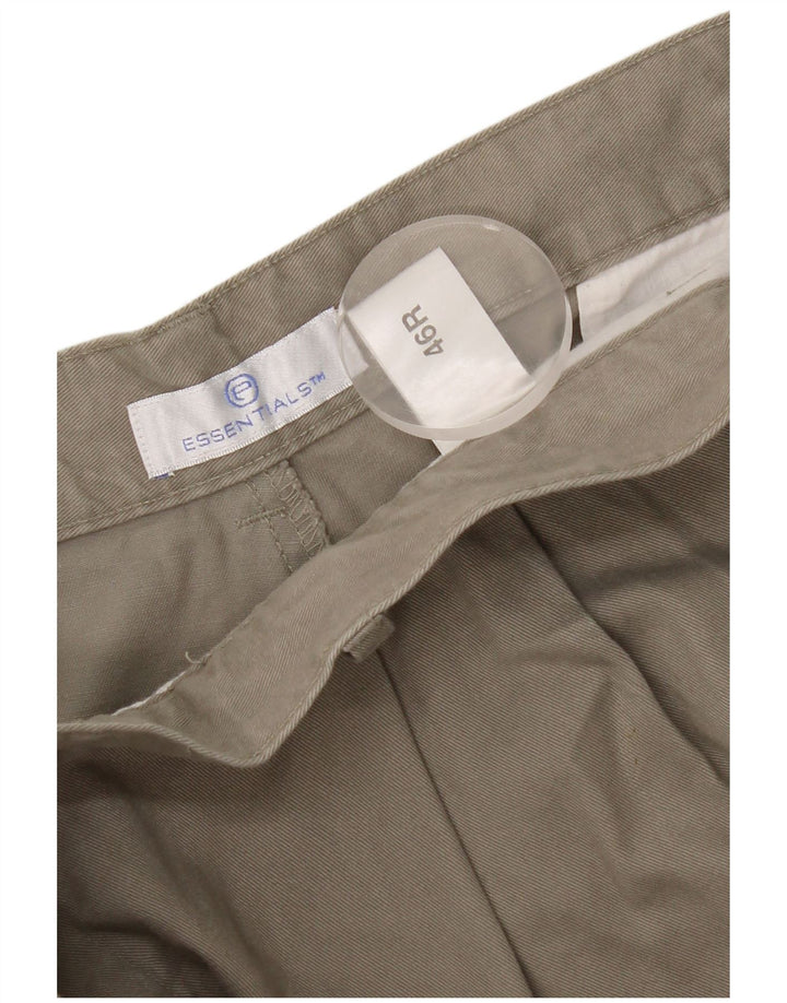 Essentials Herre Pegged Chino Bukser W46 L30 Grå Bomuld