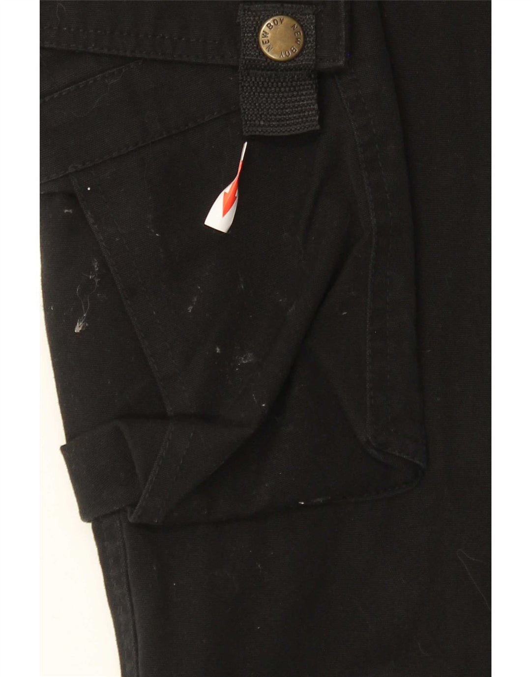 Vintage Straight Cargo bukser til mænd W33 L33 Sort