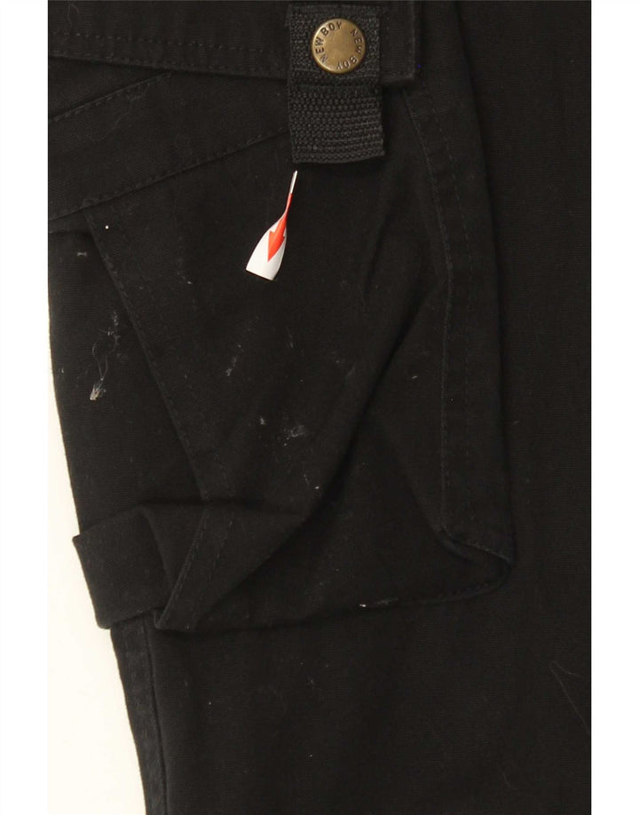 Vintage Straight Cargo bukser til mænd W33 L33 Sort