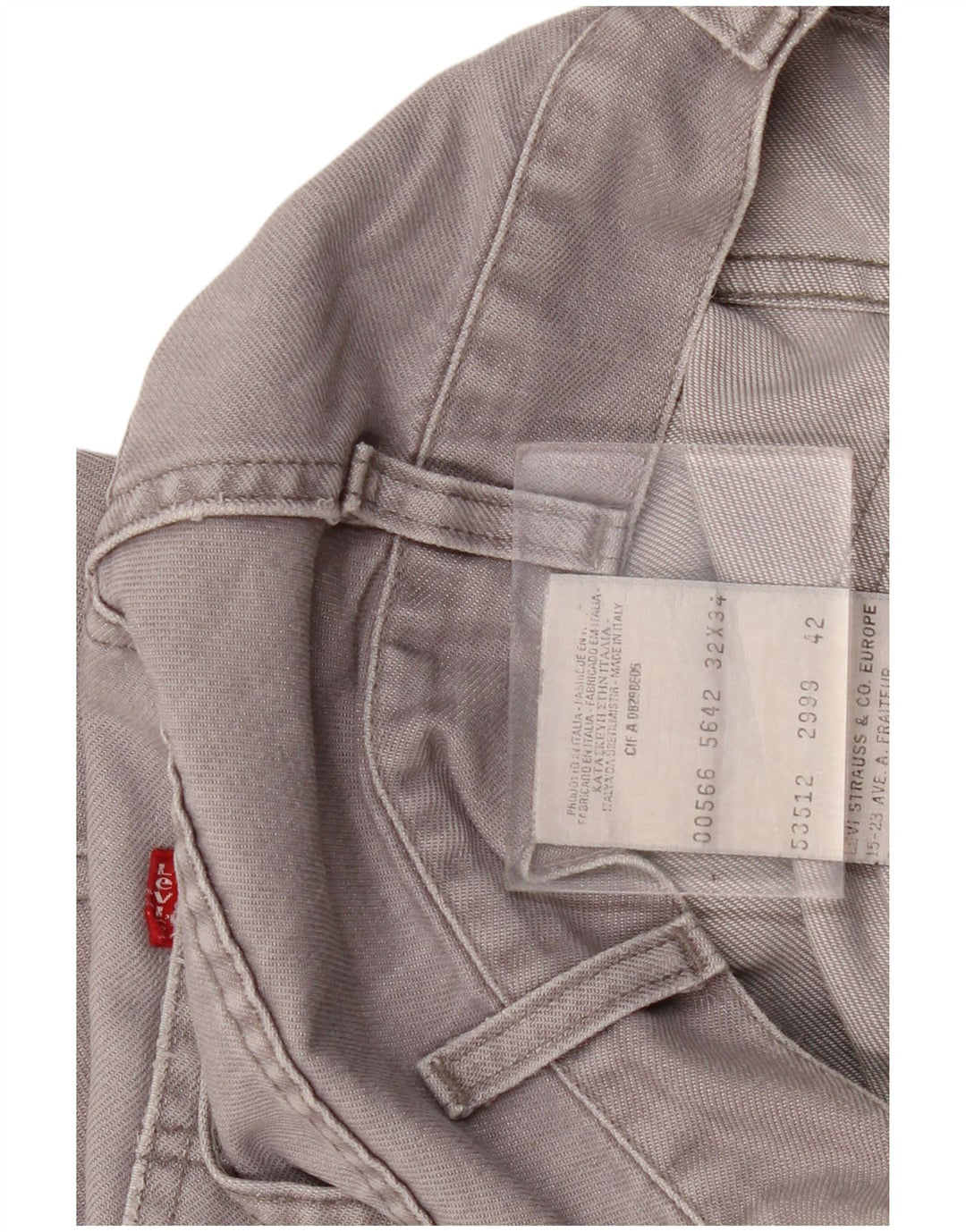 Levi's lige jeans til kvinder W32 L28 Grå bomuld