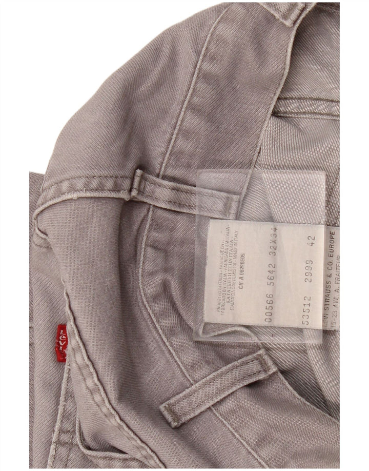 Levi's lige jeans til kvinder W32 L28 Grå bomuld