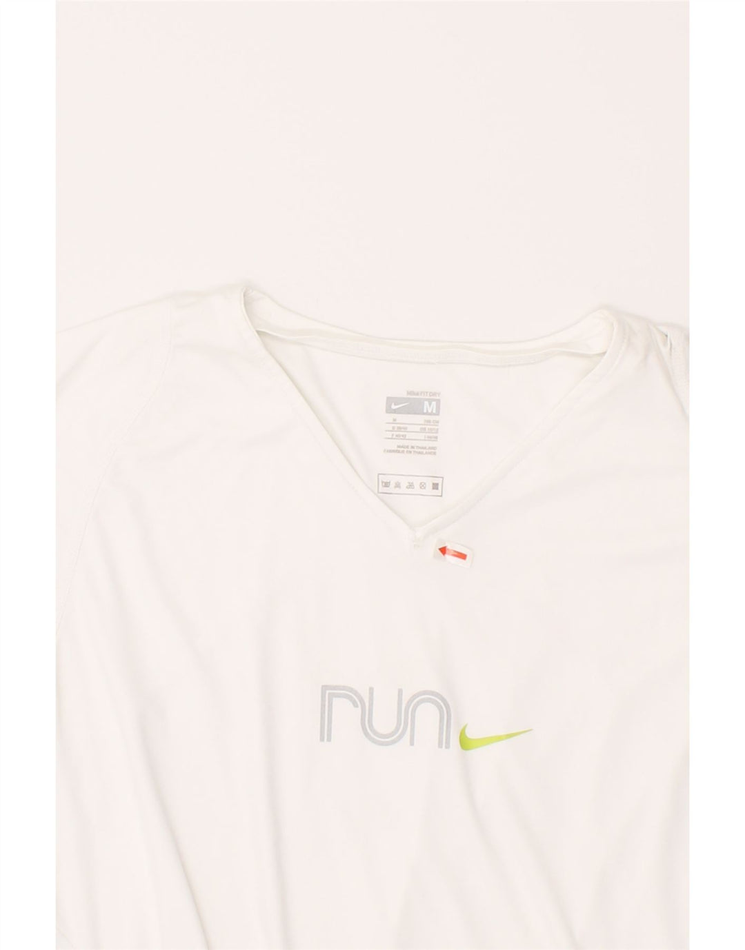 NIKE Womens T-Shirt Top UK 10/12 Medium White Polyester Vintage Nike and Second-Hand Nike from Messina Hembry 