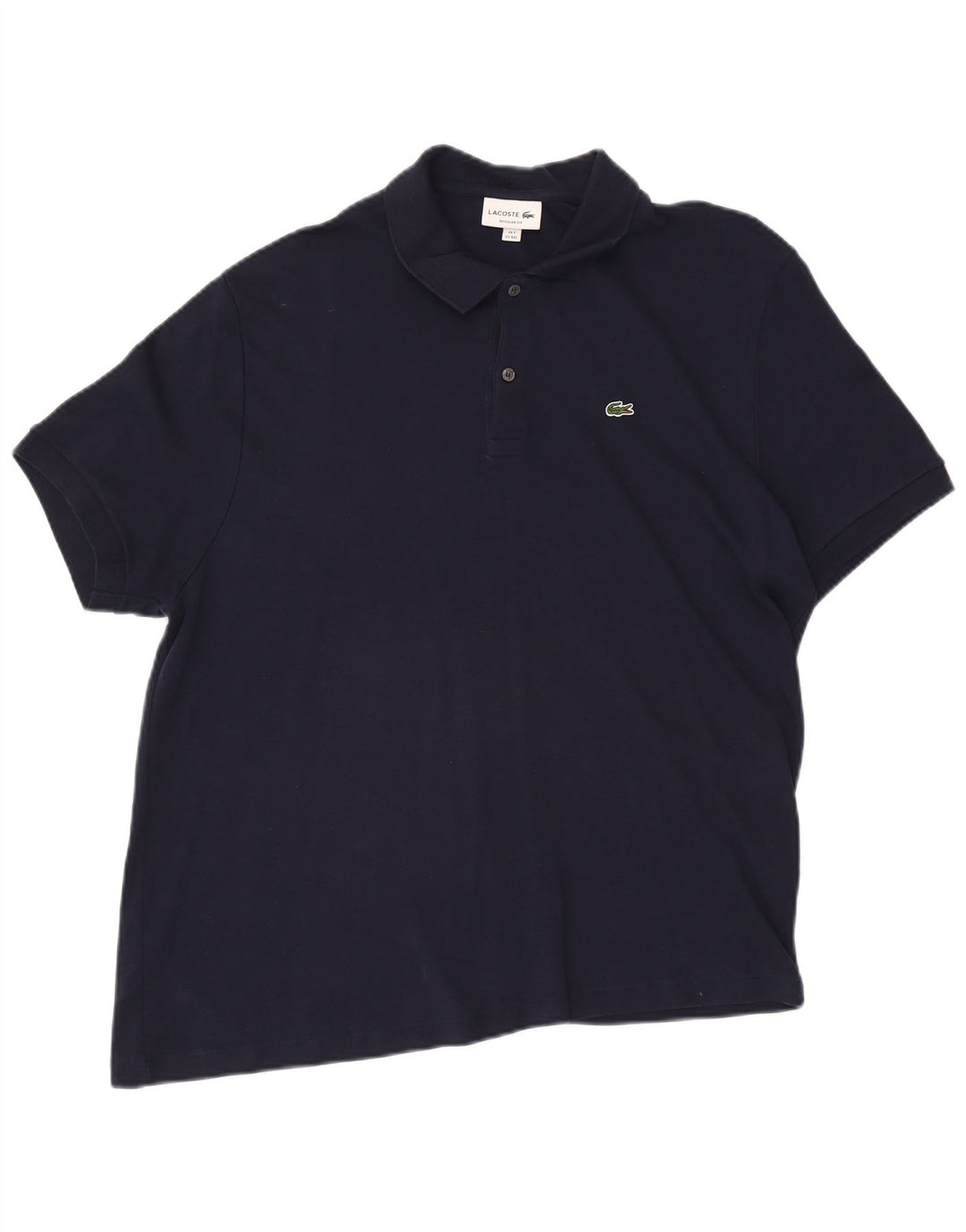 Lacoste herre polo skjorte str. 7 2XL marineblå bomuld