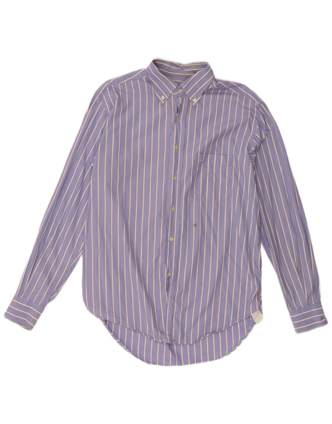 Massimo Dutti Herreskjorte EU 42 Stor Blå Stribet