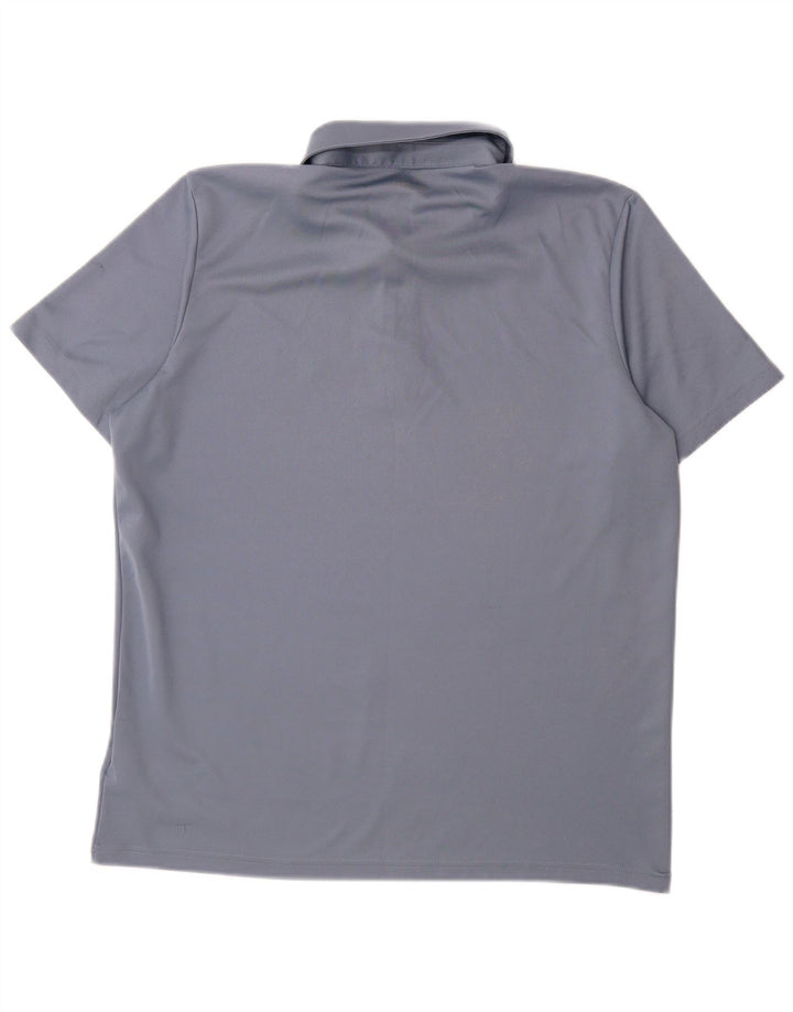 Adidas Aeroready Polo Shirt til mænd, stor blå polyester