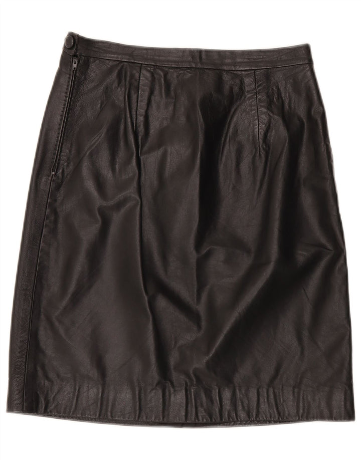 Vintage lædernederdel til kvinder W29 Medium Black