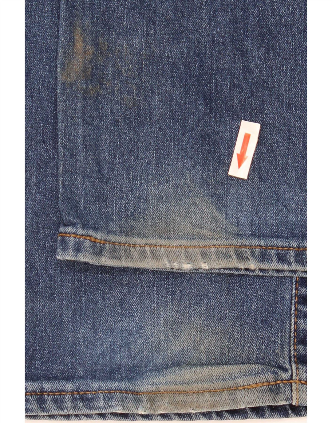 Marks & Spencer Herre Regular Straight Jeans W38 L33 Blue Cotton