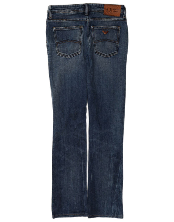 Armani Dame Slim Bootcut Jeans W26 L29 Blå Bomuld