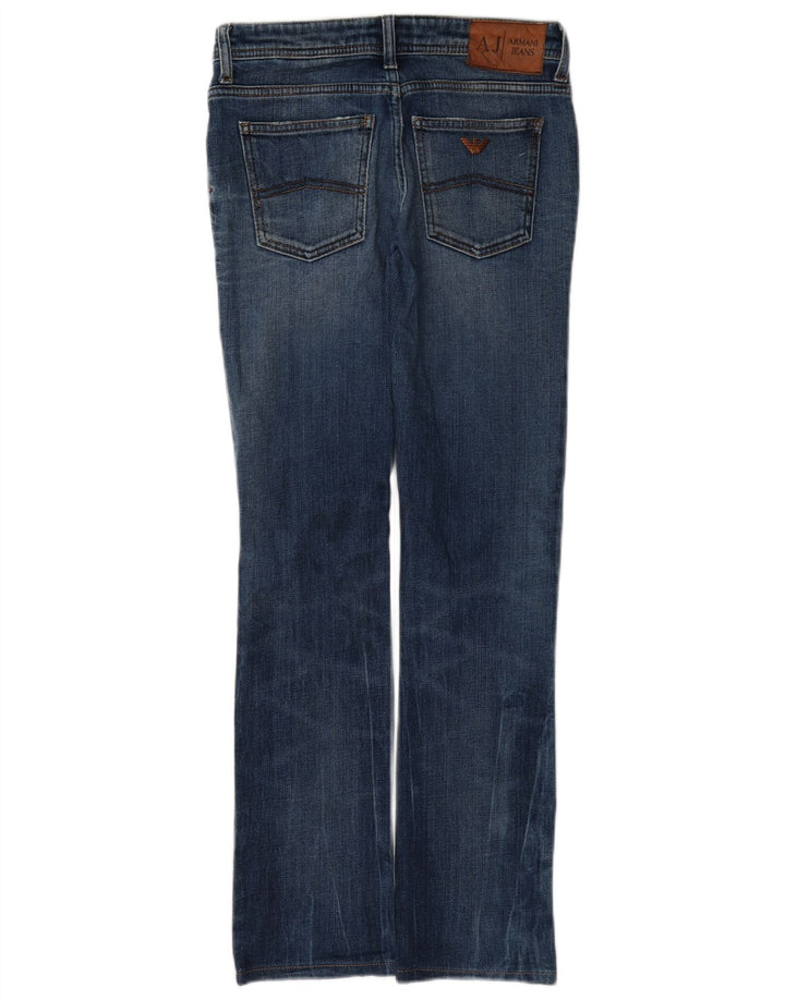 Armani Dame Slim Bootcut Jeans W26 L29 Blå Bomuld