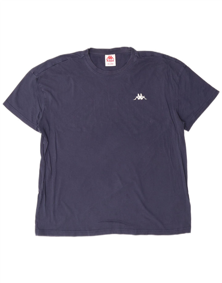 Kappa herre T-shirt top 2XL marineblå bomuld