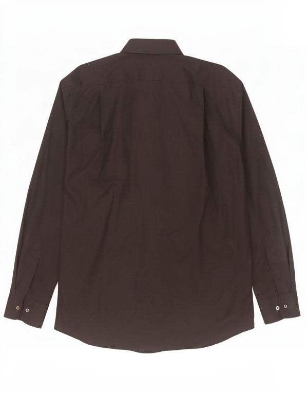 Hugo Boss Herreskjorte Str. 44 17 1/2 XL Sort Bomuld