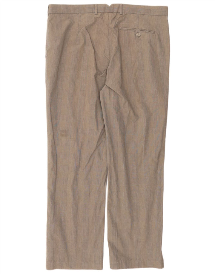 Marks & Spencer Herre Autograph Straight Suit Bukser W38 L31 Grå ternet