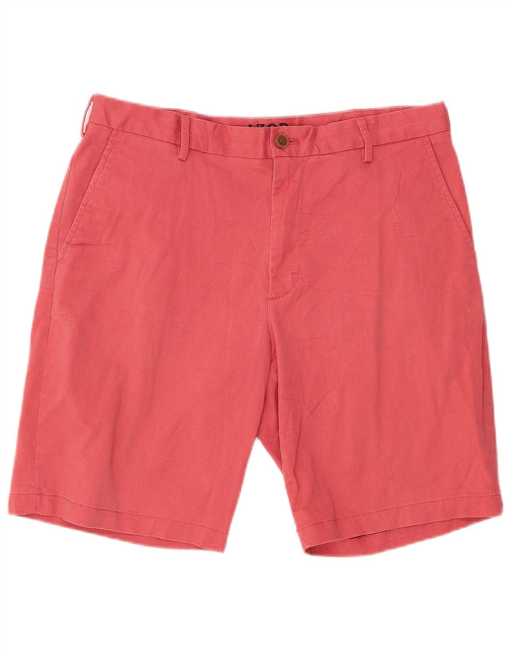 IZOD Chino Shorts til mænd W32 Medium Rød Bomuld