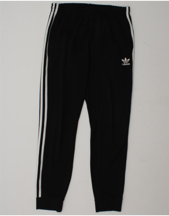 ADIDAS Mens Tracksuit Trousers Joggers Medium Black Polyester Vintage Adidas and Second-Hand Adidas from Messina Hembry 