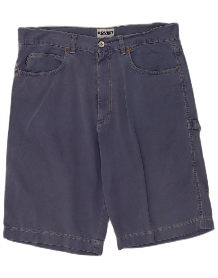 Vintage Herre Cargo Shorts W34 Large Navy Blue