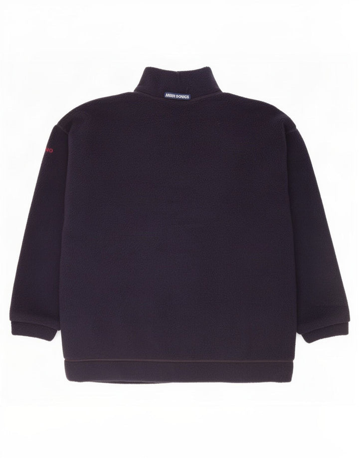 Musto herre lynlås hals fleece jumper stor marineblå polyester
