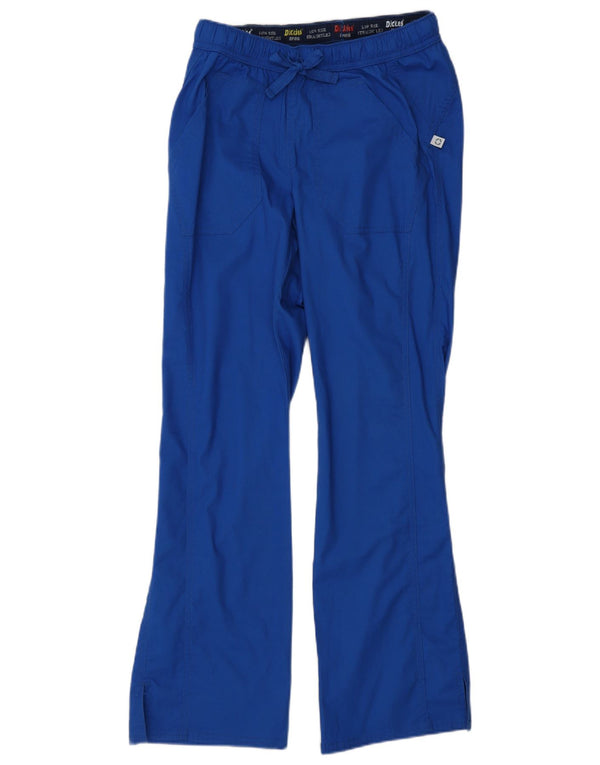 Dickies Mens Low Waist Straight Casual Trousers XS W28 L30 Blue Cotton