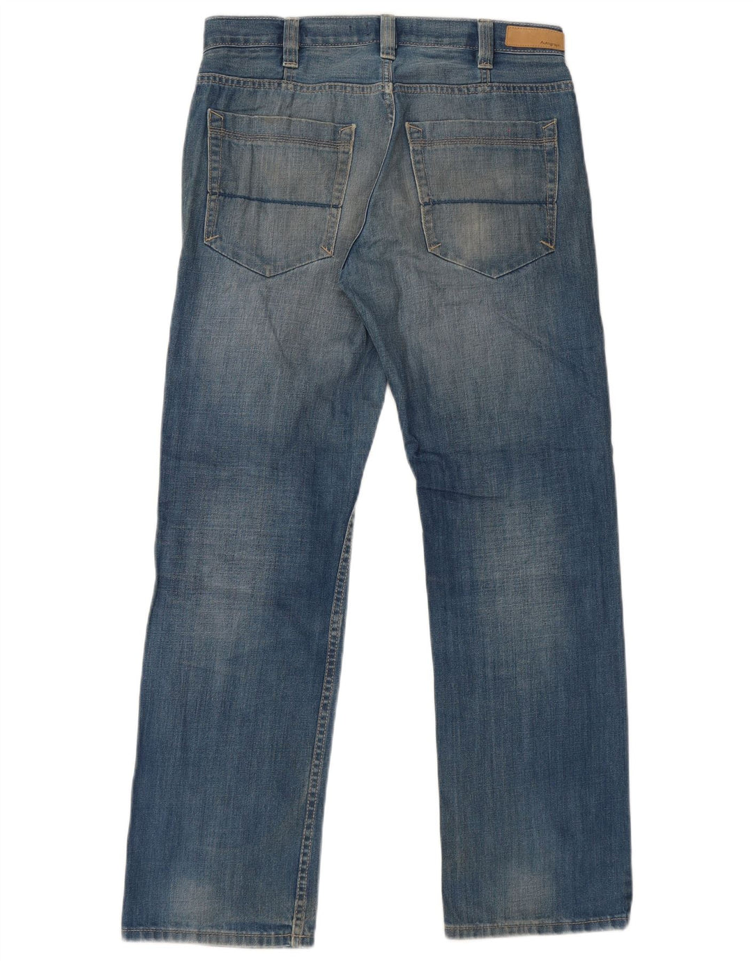 Marks & Spencer Herre Autograph Straight Jeans W32 L31 Blå Bomuld