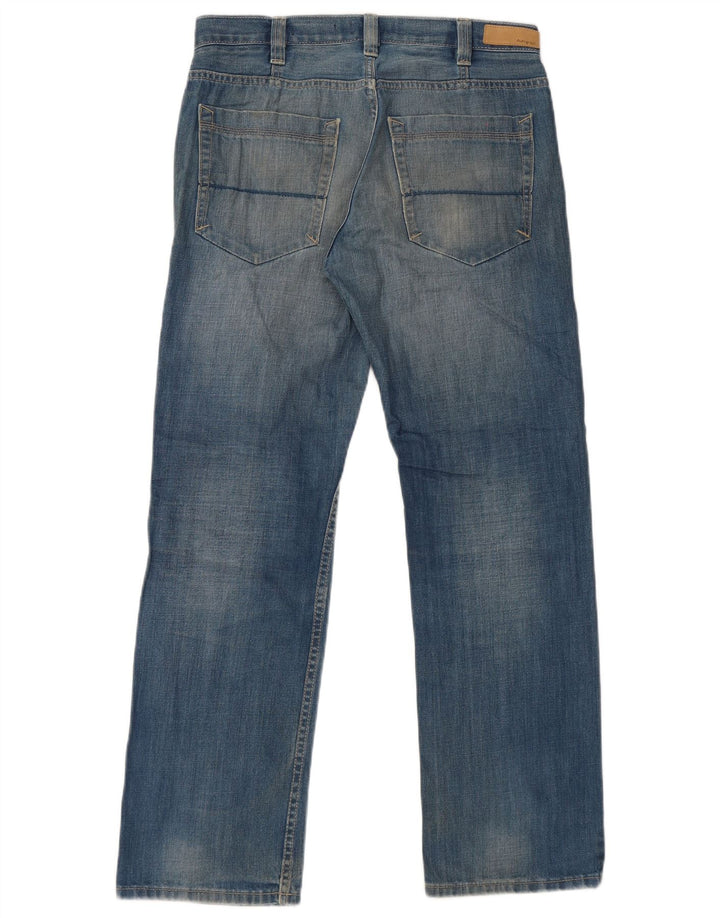 Marks & Spencer Herre Autograph Straight Jeans W32 L31 Blå Bomuld