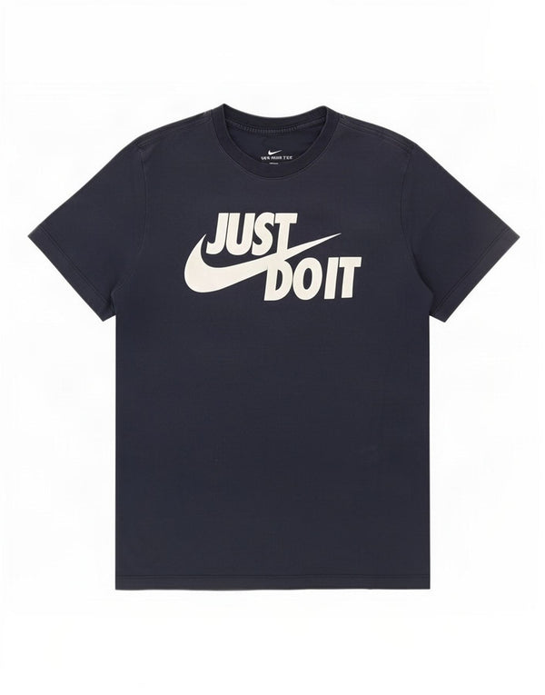 Nike Herre grafisk T-shirt Top Medium Navy Blue