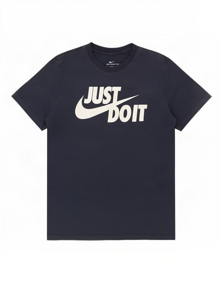 Nike Herre grafisk T-shirt Top Medium Navy Blue