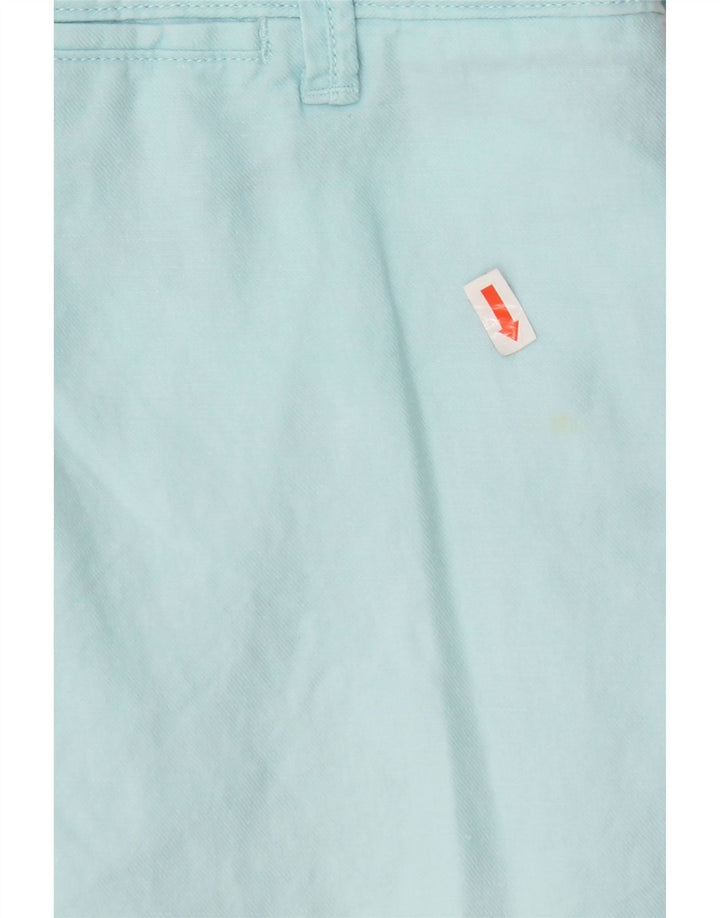 NAUTICA Mens Chino Shorts W34 Large Blue Linen