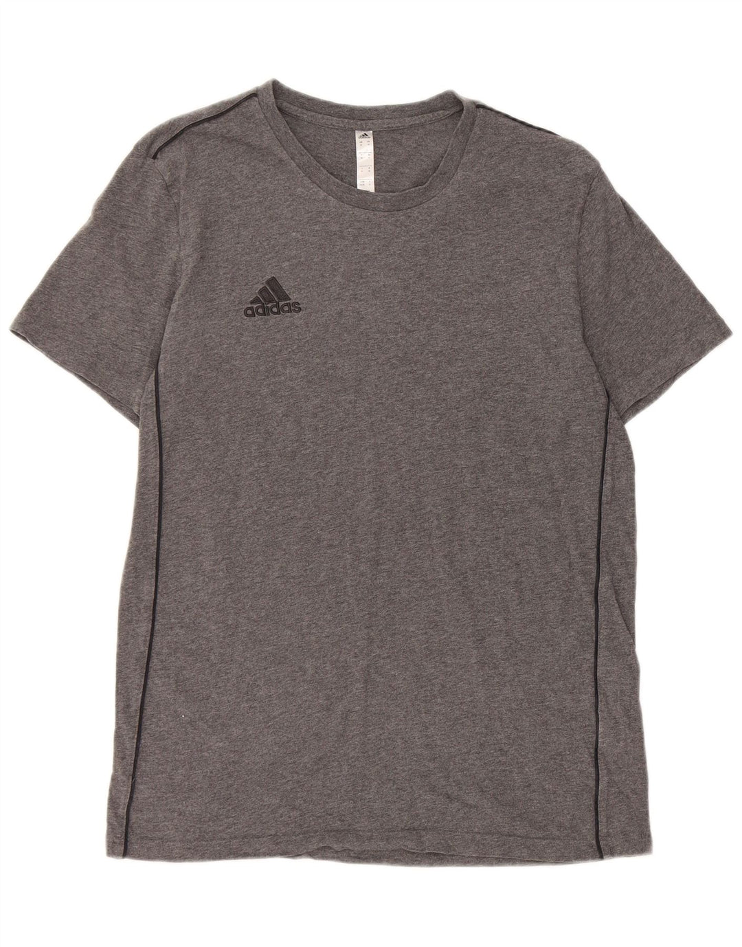 Adidas T-shirt top mellem grå bomuld til mænd