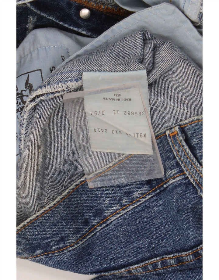 LEVI'S Mens 515 Straight Jeans W31 L34 Blue Cotton