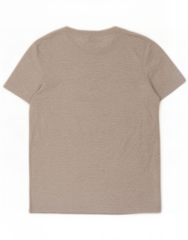 Jack & Jones Herre grafisk T-shirt Top Mellemgrå Flecked Bomuld