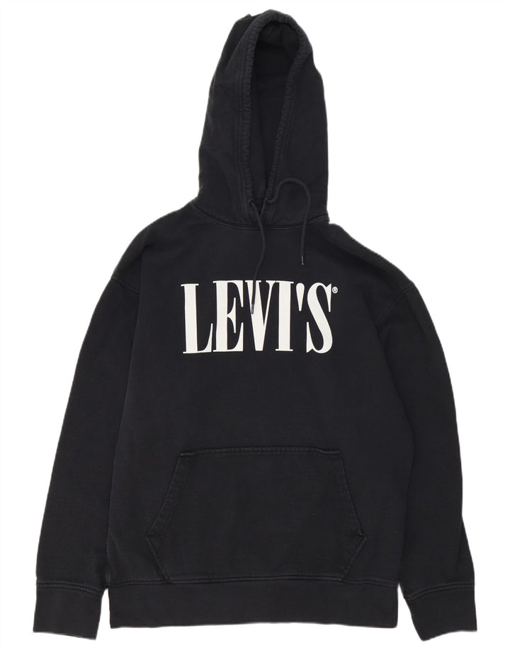 Levi's Grafisk hættetrøje til mænd mellem sort bomuld