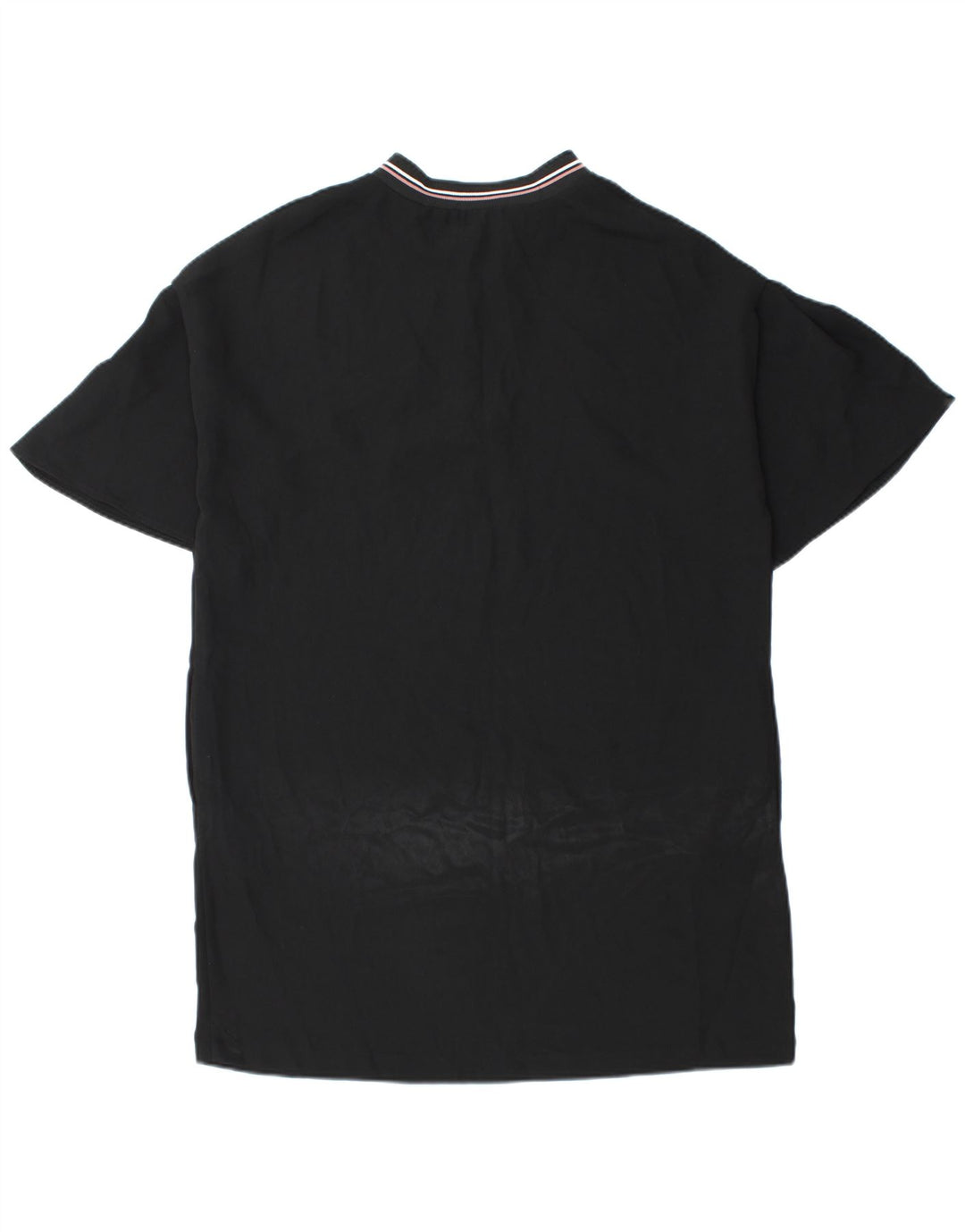 Zara Dame Zip Neck Shift Dress UK 14 Medium Black Polyester