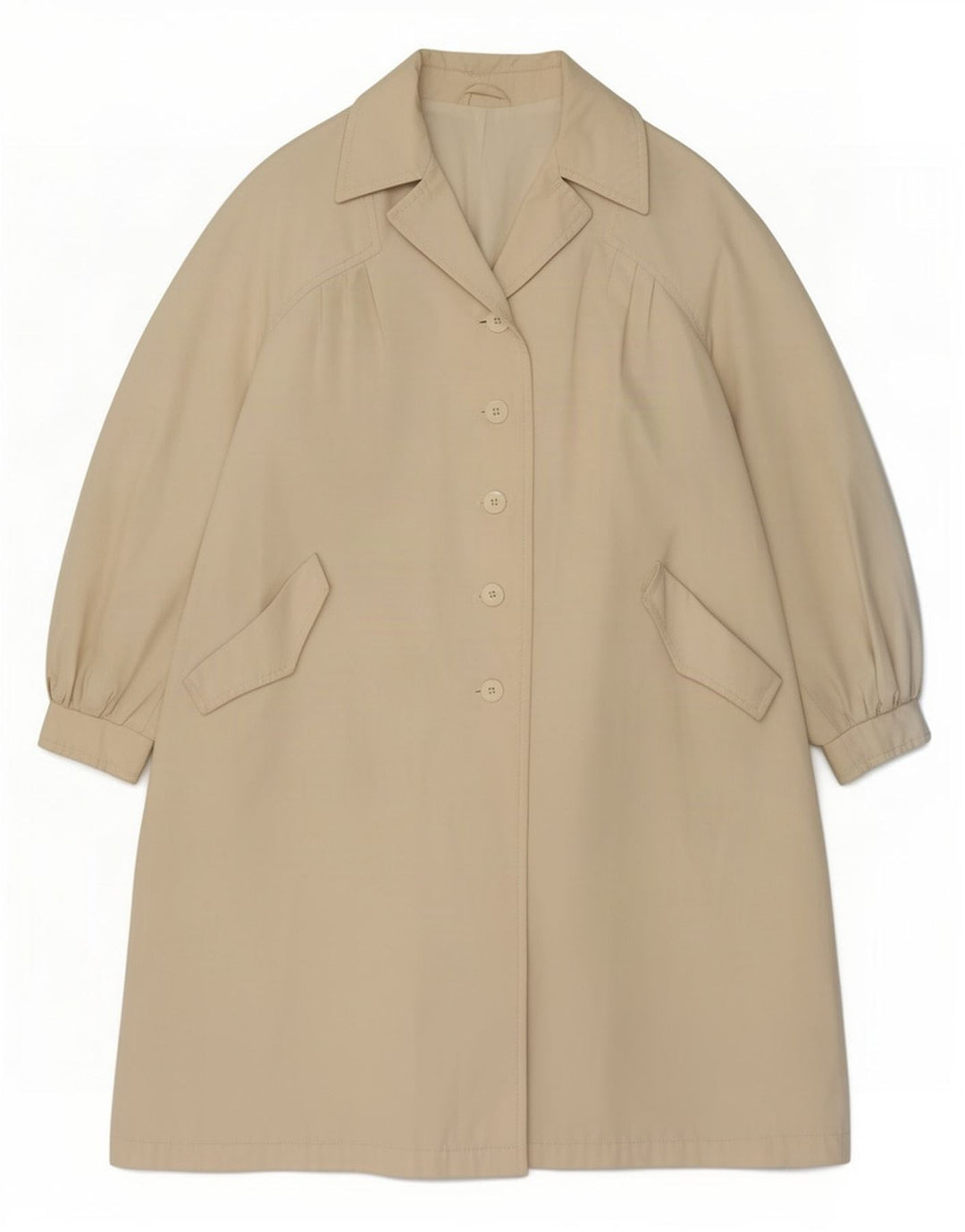 Vintage overfrakke til kvinder UK 14 Medium Off White