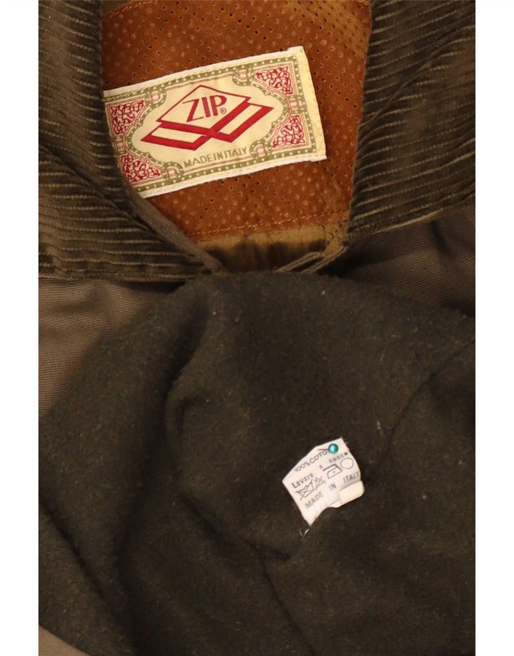 Lynlås Dame Oversized Duffel Coat UK 18 XL Khaki Bomuld