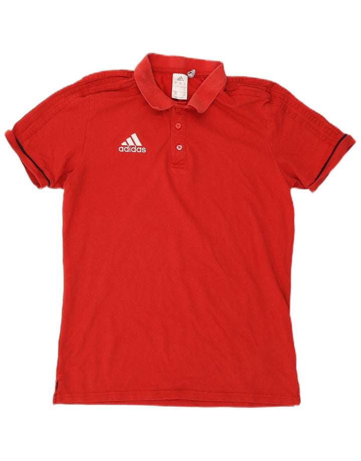 Adidas Herre Climalite Polo Shirt Stor Rød Bomuld
