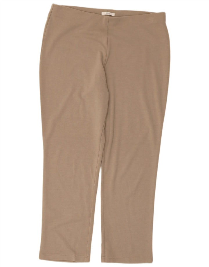 MARKS & SPENCER Træningsdragtsbukser til kvinder UK 18 XL Beige Polyester
