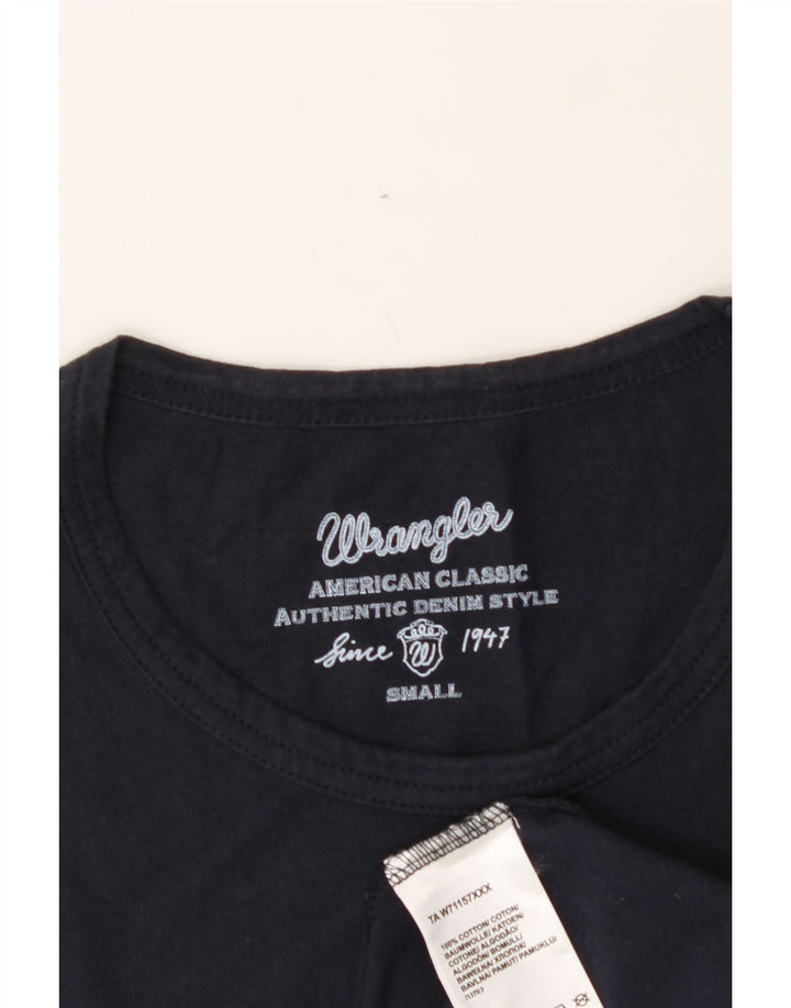 WRANGLER Mens Vest Top Small Navy Blue Cotton Vintage Wrangler and Second-Hand Wrangler from Messina Hembry 