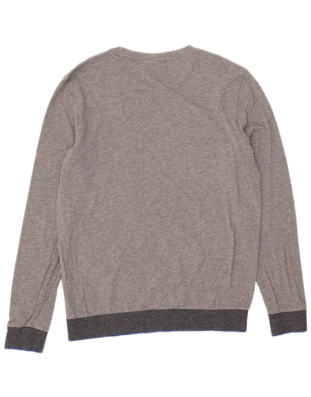 Hugo Boss Herre Grafisk Top Langærmet Medium Grey Flecked Bomuld