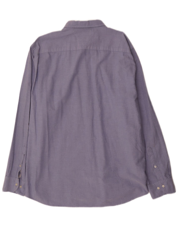 Tommy Hilfiger Herre New York Fit skjorte 2XL blå bomuld