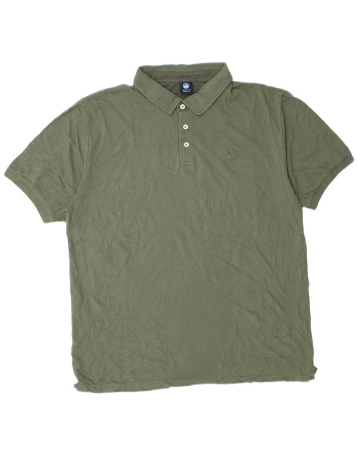 North Sails Herre Polo Shirt 2XL Grøn Bomuld