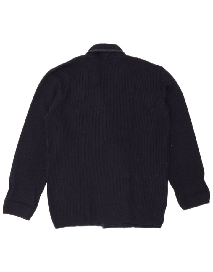 Giuliano herre cardigan sweater Medium marineblå uld