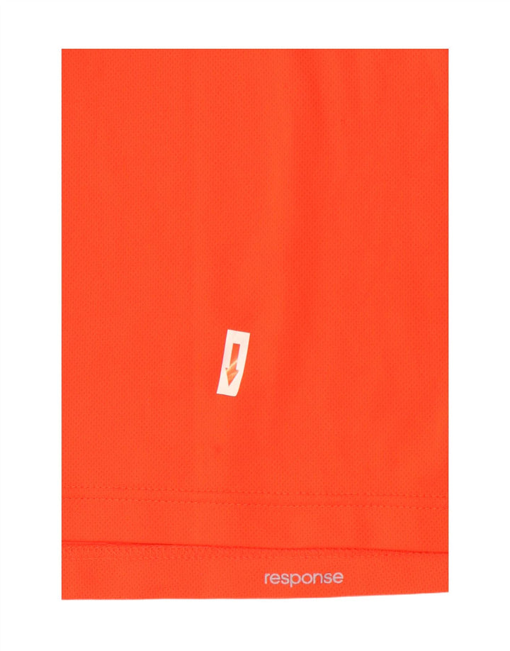Adidas Herre Climalite T-Shirt Top Stor Orange Polyester