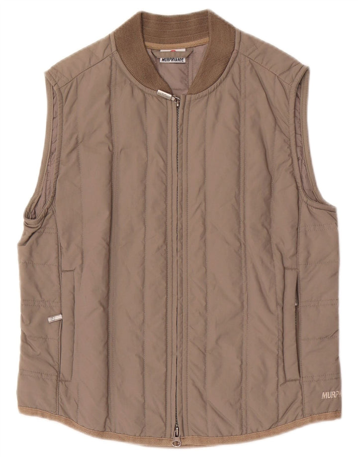 Murphy & Nye Womens Polstret Gilet UK 10 Lille brun polyamid