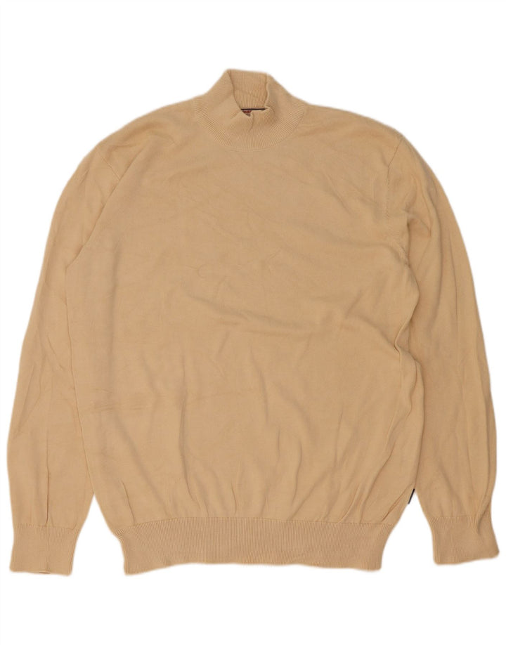 Carrera Herre Turtle Neck Jumper Sweater Stor Beige Bomuld