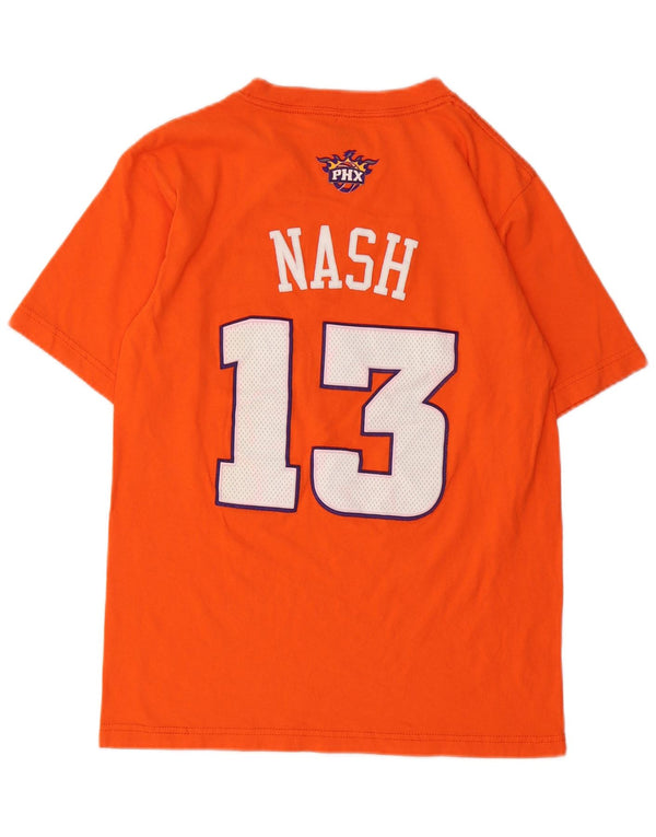 Adidas Herre Phoenix Suns Grafisk T-Shirt Top Lille Orange Bomuld Sports