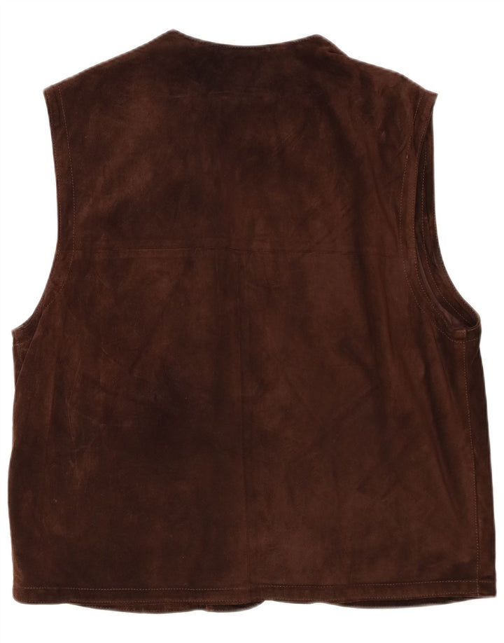 Douglas Herre Ruskind Gilet IT 56 3XL Brunt Læder