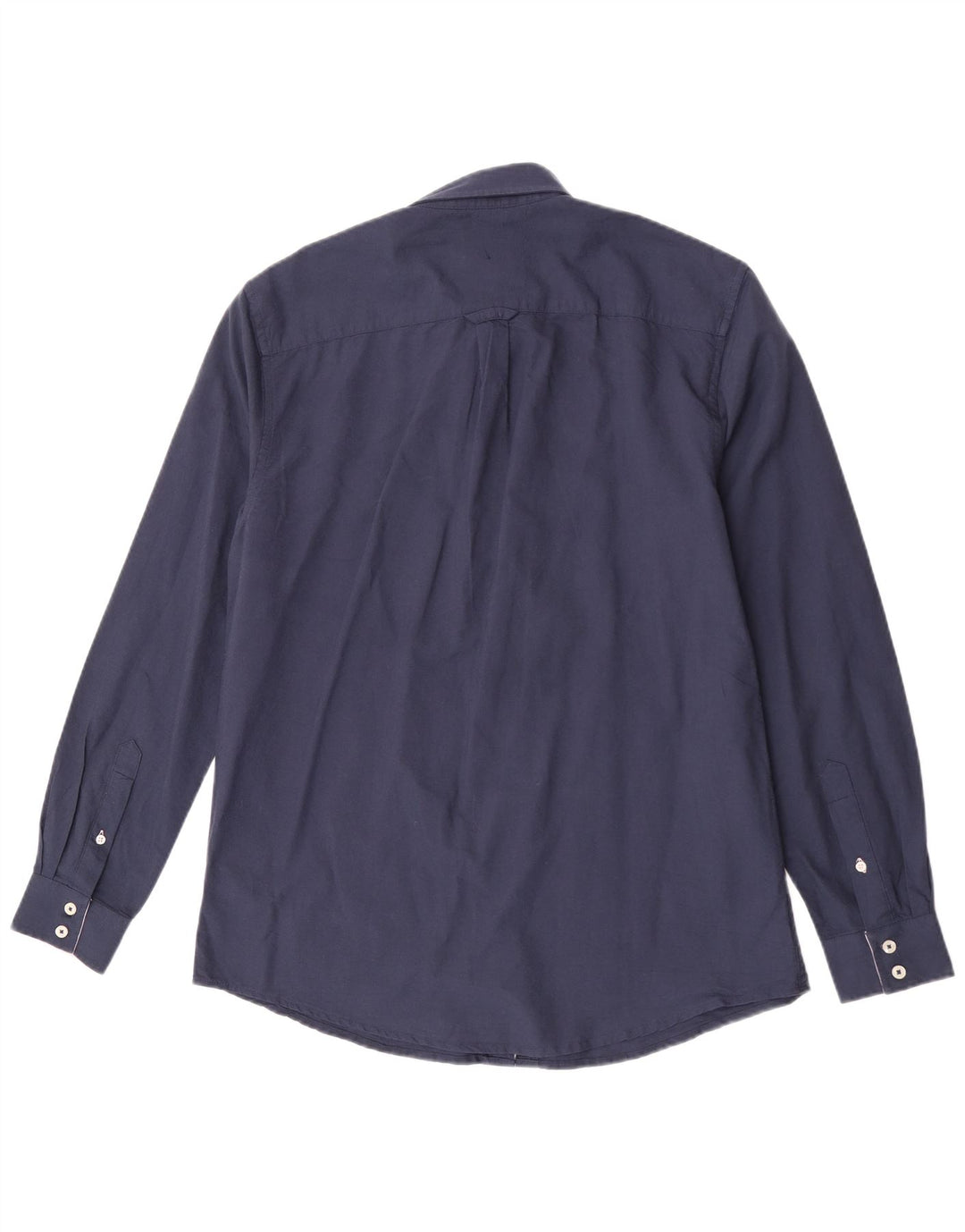 Besætningstøj Herre Classic Fit skjorte Medium marineblå bomuld